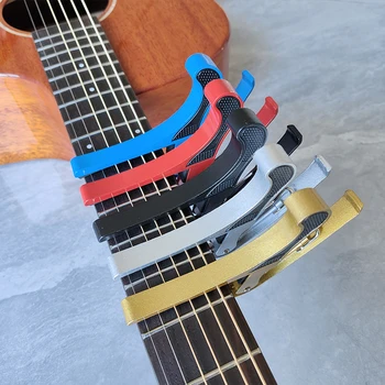 1Pc הגיטרה קאפו על אקוסטית קלאסית גיטרה חשמלית סגסוגת אלומיניום כוונון מהדק עץ קאפו כוונון קליפ גיטרה אביזרים - התמונה 2  